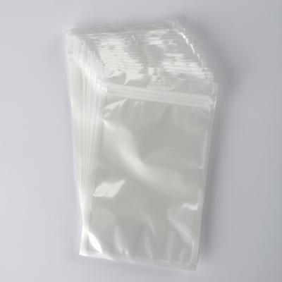 China Factory Manufacture Moisture Proof Pearl White Plastic Translucent Zipper Per Bag for sale