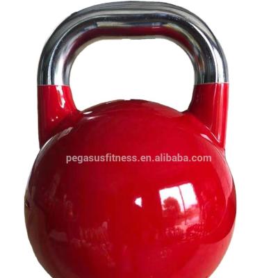 China Commercial Use Handle Passed Competition Chromed Colored Steel Kettlebell for sale