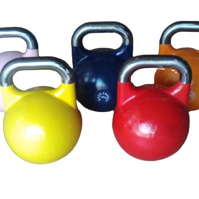 China Commercial Use Colored Steel Competition Kettlebell With Custume Logo for sale