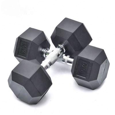 China Quality Factory Price Gym Fitness Power Training Workout Rubber Dumbbell Set for sale