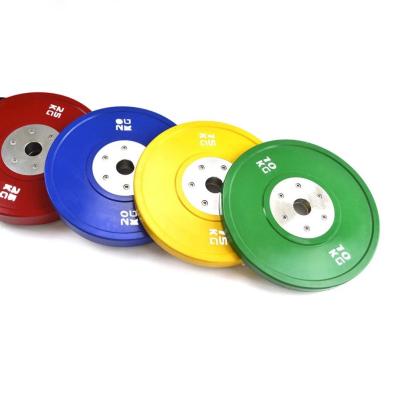 China Durable Indoor Exercise Body Barbell Weight Plates With Custom Logo Rubber Plates Weight for sale