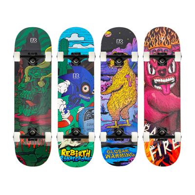 China Full Skate Adult High Quality Wholesale Board Distribution Brand Canadian Maple Skateboard for sale