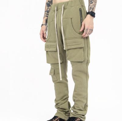 China Wholesale 100%Cotton Anti-Wrinkle Mens Stretch Pants Single Drawstring Cargo Pants Trousers Service Pants With Pockets for sale