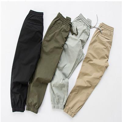 China Wholesale Summer Anti-Wrinkle Chino Pants Khaki Pants Custom Logo Mens Organic Cotton Casual Joggers for sale