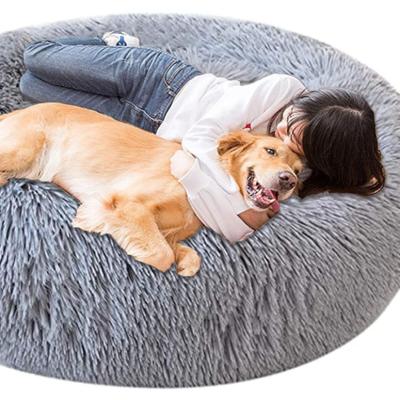 China Comfortable Orthopedic Soothing Luxury Travel Donut Pet Cat Dog Bed for sale