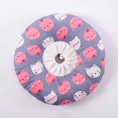 China Breathable Universal Cushion for Donut Cat Bed is a comfortable and warm four-season pink Elizabeth ring for dogs and cats for sale