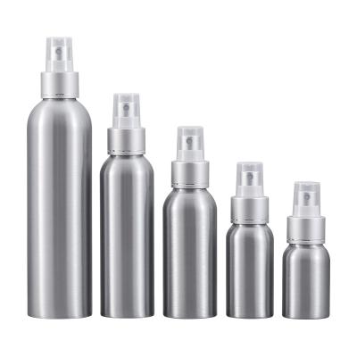 China Liquid Cosmetics Cosmetic Aluminum Spray Bottle With Fine Mist Sprayer for sale