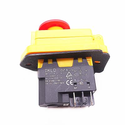 China Tools spare parts 10070107 switch for DKLD DZ-6 4pins machine tool spare parts angle grinder with covers for sale