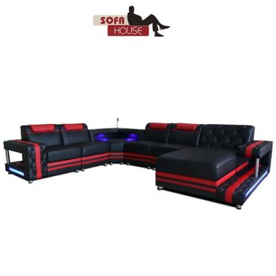 China Other Modern Straight Leather Sofa Fixed Sofa Live In Living Room Sofa for sale