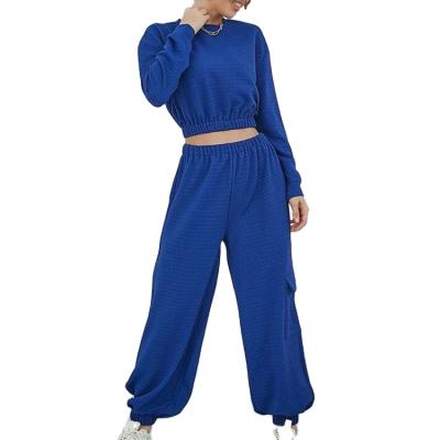 China Anti-pilling new model 2022 can be customized model plus size pullover winter women's sweatpants hoodie set for sale