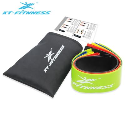 China Yoga Exercise Hotsale Thigh Stretch Pull Up Aid Exercise Rubber Band Resistance Bands Set Of 3 for sale