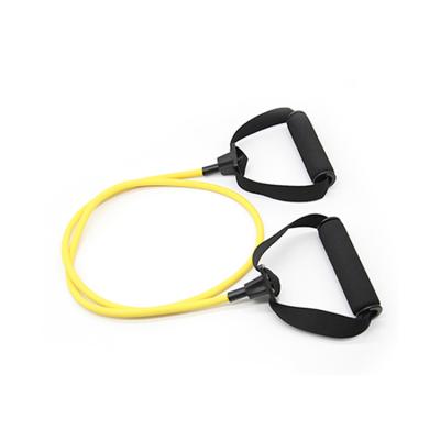 China Latex resistance bands set longer exercise bands with handles forming tubes for resistance training for sale