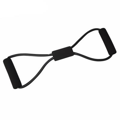 China Band Black 8 Shape Band Tube Fitness Exercise Chest Expander Resistance Band for sale