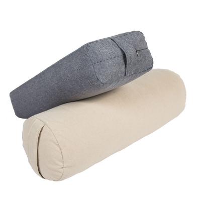 China Polyester Innner & Eco-Friendly Yoga Bolster ECO Large Rectangle Cotton Suede Fabric Yoga Pillow Bolster for sale