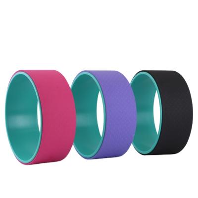 China custom purple green ABS+TPE pink blue ABS+TPE XT-FITNNESS yoga bodybuilding custom gym wheel wholesale eco-friendly material for sale