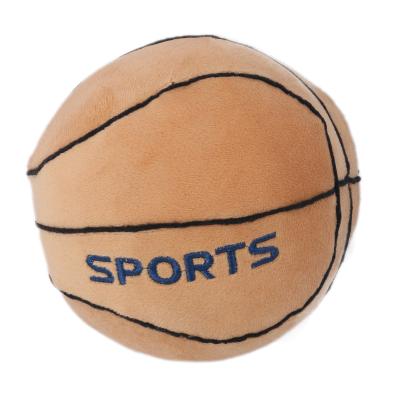 China Sustainable Plush Dog Chew Toys Basketball Style With Eco-Friendly Material for sale