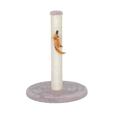 China Best Selling Viable Sisal Products Pet Supplier Cat Scratching Post With Toy for sale