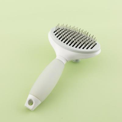 China Sustainable Cat Slicker Brush Remove Dog Bristle Pet Comb Self Cleaning Dog Pet Grooming Brush Automatically for sale