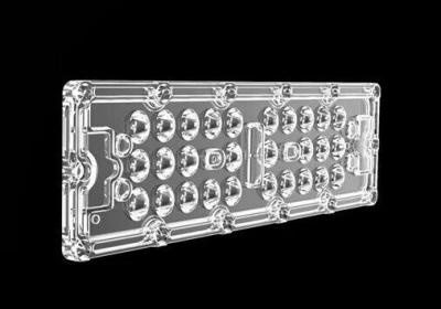 China Doorzichtige LED-verlichtingslens met meerdere lichtverdeling Te koop