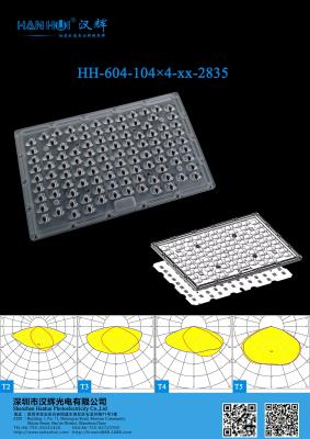 China High Transparency 416 Pcs LEDs 2835 LED Lens For Led Street Lighting Lamp And Flood Lamp for sale