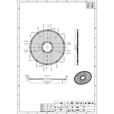 China Wasserdicht 6 Ringe 2835 LEDs LED High Bay Light Linsen für High Bay Light Փ225mm zu verkaufen