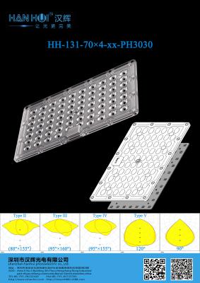 China 280 LED Light Lens for Flood Street Lighting High Transmittance Environment-Friendly for sale