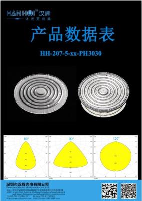 China 60°/90°/120° Disponível 226×11.5mm 3030LEDs Óptica de precisão Material ecológico para iluminação de baía alta de OVNIs à venda