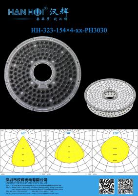 China 3030/2835LEDs High Bay Light Lens 616pcs 293.1×9MM 60°/90°/120° Available Advanced Optics Glare Reduction Te koop