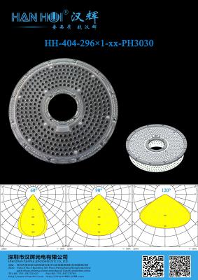 China 60°/90°/120° Available 296 IN 1 263.03×9mm 3030LEDs Waterproof Feature High Light Transmission Lens For UFO High Bay Lighting for sale