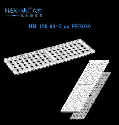 China Lente de luz de inundación de resplandor minimizado 90°/T2/T3/T4/T5 Disponible 280×90mm Tamaño 64×2 3030LEDs Alta transmisión en venta