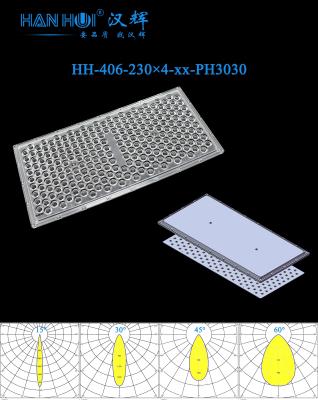 중국 유니폼 조명 경기장 빛 LED 렌즈 15°/20°/30°/45°/60°/90° 사용 가능 230×4 3030&5050LED PC 재료 반사 자유 판매용