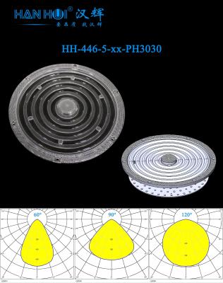 China Lente de luz de baía alta ecológica 60°/90°/120° Disponível φ184mm Tamanho 2835&3030LEDs Distribuição uniforme à venda