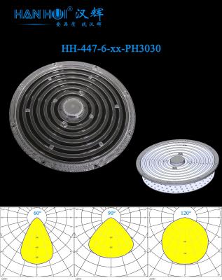 China 60°/90°/120° Disponível Φ226MM Tamanho 2835&3030LEDs Lentes sem brilho de alta eficiência luminosa para iluminação de baía alta à venda