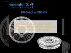 3030&2835 LEDs PC Eco-Material 92%+ Transmittance Anti-Glare Lens For UFO High Bay Lighting Lens