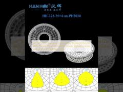 60°/90°/120° Available 233.1×9mm 3030&2835LEDs High Transmittance Protection Grade IP65 Anti-Glare Lens For UFO High Bay Light 