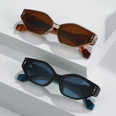 China 2022 Trendy Design Shades of Lady Sunglasses Luxury Custom Logo Wholesale Sunglasses Cat Eye Small Frame Brand Fashion Sun Glasses for sale