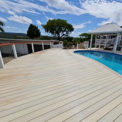 China Modern High Quality Hollow Non Slip Wpc Hollow Decking Panel Non Paint Decking for sale