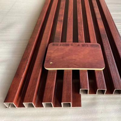 China Indoor Saudi Arabia Modern Wood Color PVC Wpc Waterproof Wall Panels In China for sale