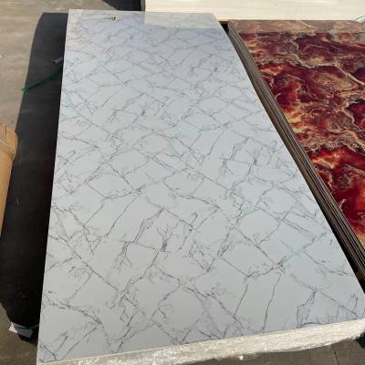 China Hot Selling Rich Designs Waterproof Interior Decoration Anti-UV Marbling Wall Panel for sale