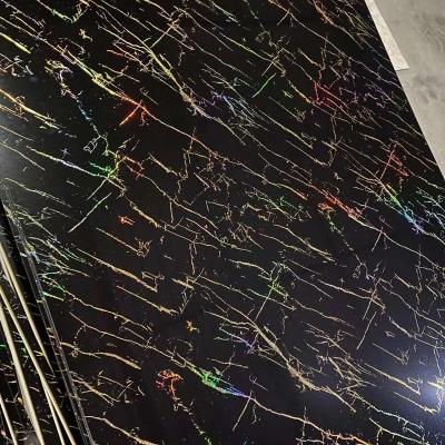 China Artistic Glossy Decorative Marble Sheet High Wall UV Ceilings Panel In China for sale