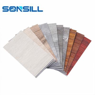 China SONSILL HOT SALE modern home decoration waterproofing materials 4mm color spc vinyl plank wood flooring for sale