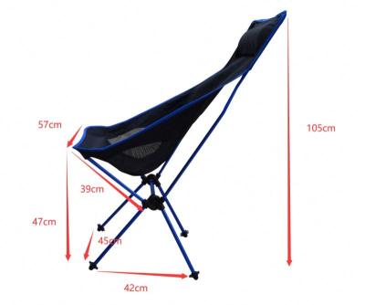 China Beach Moon Chair Super Light 7075 Lightweight Aluminum Folding Camping Chair For Wholesale for sale