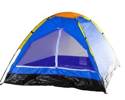 China Diagonal Tying Type Couples 2 3 Person Dome House Cheap Portable Lightweight Camping Tent For Outdoor Travel With Mesh Door for sale