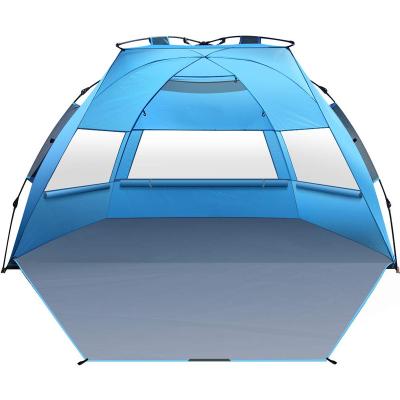 China Easy Install Outdoor Pop Up Beach Pop Up Easy Tent With Sun Protection for sale