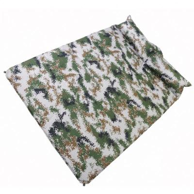 China Cold Weather Foldable Lightweight Outdoor Pongee Sleep Folding Camping Double Mat for sale