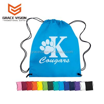 China Eco-Friendly Customized Customized Sports Promotional Basketball T-shirt Drawstring Gym Bag Backpack for sale