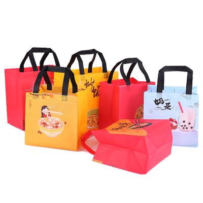 China Eco-friendly Cheap Customized Logo PP Small Nonwoven Promotional Shopping Bag for sale