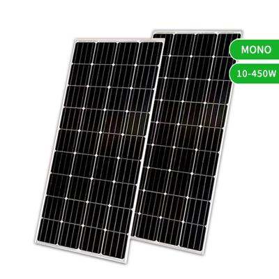 China Industrial; home ; Tpack high efficiency commercial solar panel 330W mono 340W 350W 360W 370W 375w 380W 400W all black monocrystalline solar panel price for sale