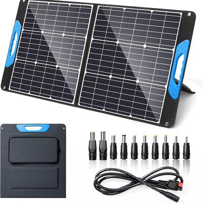 China Portable DC+USB+Type-C High Efficiency Solar Panel EFTE PET Power Multi Folded USB Charger 200W 300W 400W 12V Folding Solar Panel for sale