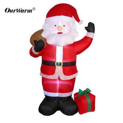 China Wholesale OurWarm Home Decor House Decoration Led Festival Light Outdoor 6FT Toy Yard Inflate Dolls Navidad Inflatables Christmas Decor for sale